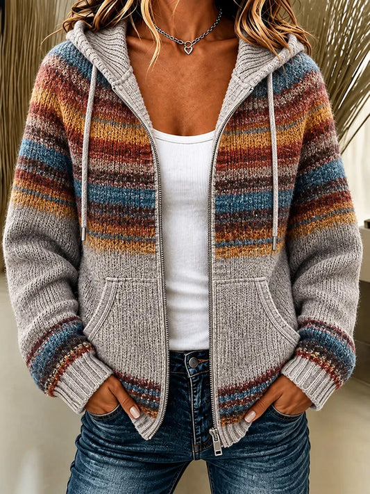Women's  Fall Art Print Casual Coat