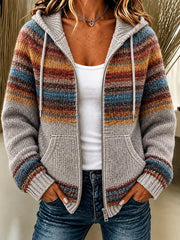 Women's  Fall Art Print Casual Coat