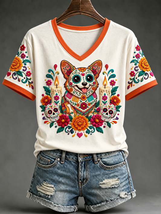 Women's Day Of The Dead Short-sleeved T-shirt