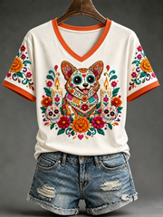 Women's Day Of The Dead Short-sleeved T-shirt