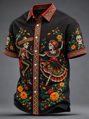 Men's Day Of The Dead Short Sleeve Shirt