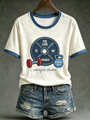 Women's faith theme pattern printed casual short-sleeve T-shirt