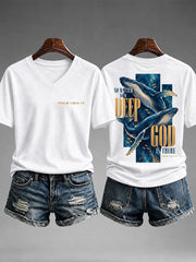 Women's No Matter How Deep God Is There T-shirt