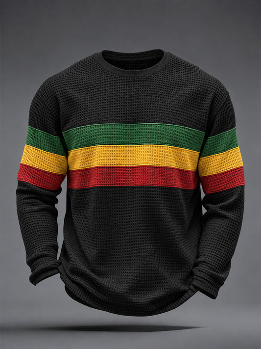 Men's Reggae Inspired  Waffle Top