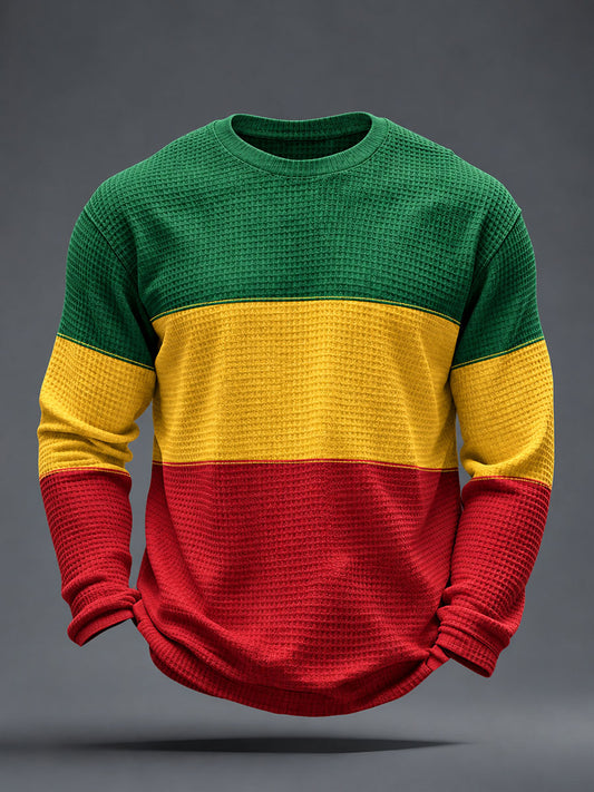 Men's Reggae Inspired  Waffle Top
