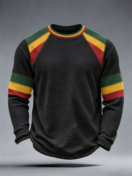 Men's Reggae Inspired Waffle Top