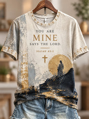 Women's You Are Mine Faith Print Short-sleeved T-shirt