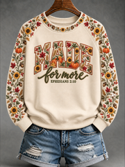 Women's Made For More Raglan Sleeve Sweatshirt