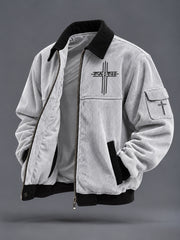 Men's Faith Print Casual Jacket