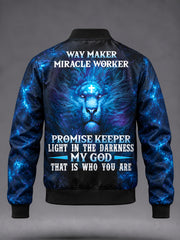 Men's Christian Way Maker  Zipper Sweatshirt