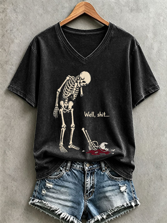 Women's Funny Skeleton T-Shirt