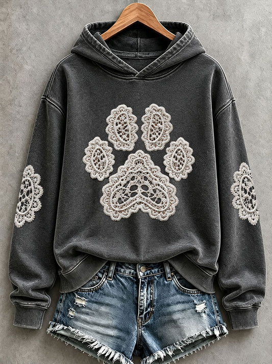 Women's Cat Paw Print Hoodies
