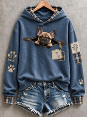 Women's Funny French Bulldog Hoodie