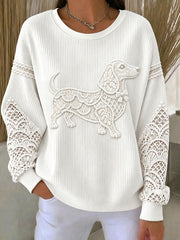 Women's Floral Dachshund Sweatshirts