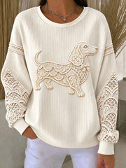 Women's Floral Dachshund Sweatshirts