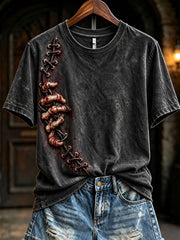 Women's Halloween Patchwork T-Shirts