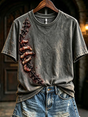 Women's Halloween Patchwork T-Shirts