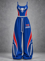 Women's Football Lover Buf Art Printed Sets