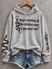 Women's Music Lover Halloween Art Prrinted Hoodie