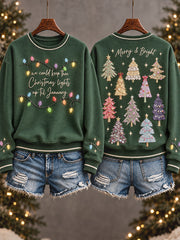 Women's Music Lover Christmas Art Prrinted Sweatshirt