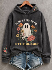 Women's Music Lover Halloween Art Prrinted Hoodie
