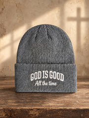 Unisex Christian  God Is Good  Print  Beanie
