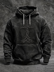 Men's Faith Oversized Drop-Shoulder Hoodie with Pockets