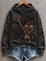 Women's Gothic Halloween Art  Hoodie