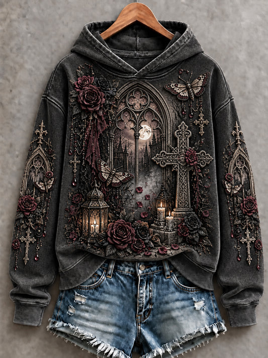 Women's Gothic Halloween Art  Hoodie