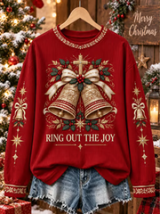 Women's Christmas Printed Regular Sweatshirt