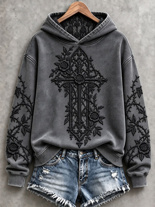 Women's Gothic Cross Hoodies