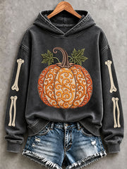 Women's Halloween Pumpkin Art Hoodies