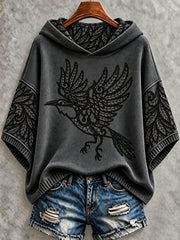 Women's Gothic Halloween Crow Hoodies