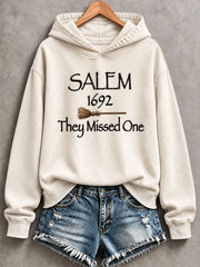 Women's "They Missed One" 1692 Salem Halloween Regular Sweatshirt