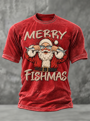 Men's Vintage Santa Claus Short Sleeves T-shirt