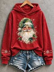 Women's Vintage Santa Claus Regular Sweatshirt