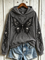 Women's Gothic-style pattern casual hoodie