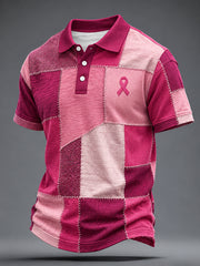 Men's Breast Cancer Awareness Print Shirt