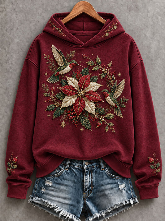 Women's Mexico Merry Christmas Art Printed Hoodie