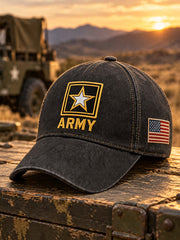 Unisex Vintage Veterans Day Art Print Hat
