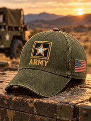 Unisex Vintage Veterans Day Art Print Hat