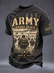 Men's Vintage Veterans Day Art Print Tee