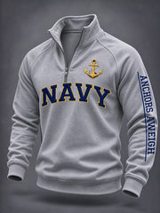 Men's U.S. Veterans Printed Zip-Up Hoodie