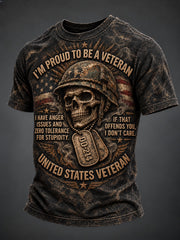 Men's Veterans Day Printed T-shirt
