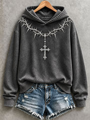 Women's Gothic Cross Hoodie