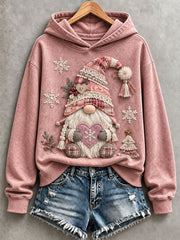 Women’s Pink Christmas Gnome Hoodie